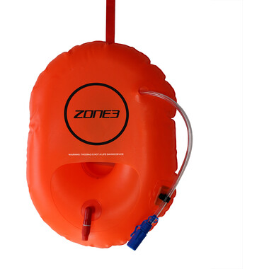ZONE3 Safety Buoy with Hydration Bladder Neon Orange 0